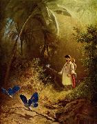 Carl Spitzweg Der Schmetterlingsjager Spain oil painting artist